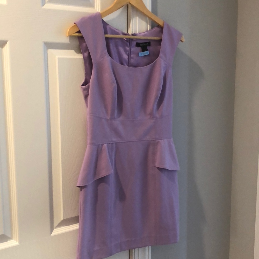 White House Black Market Lilac Peplum Dress